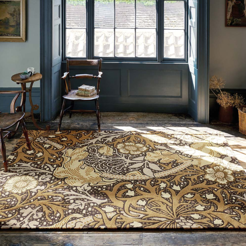 Brookside Rugs Morris and Co. Seaweed