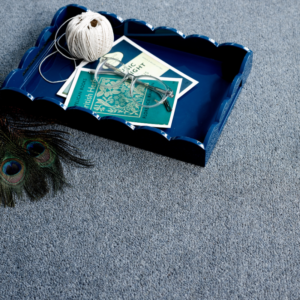 Victoria Carpets Natureborn Tudor Twist Denim blue carpet